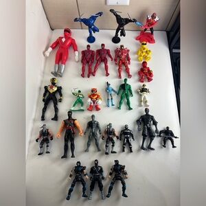 Mixed Lot of Power Rangers & Ninja Action Figures
